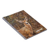 Deer Buck Antlers Art Nature Journal Notizblock (Rechte Seite)