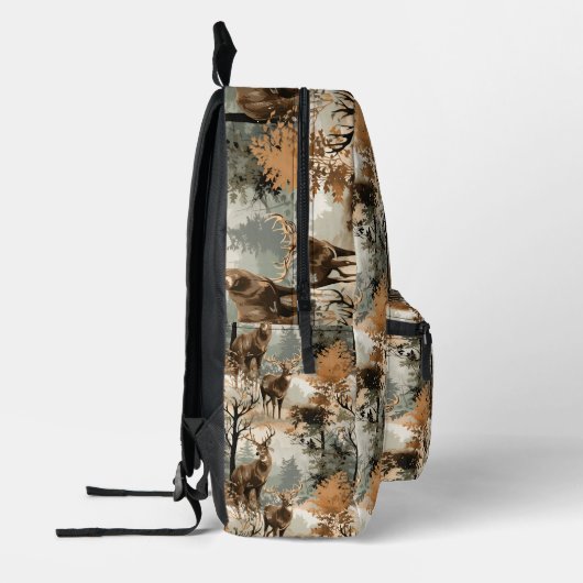 Deer Buck Camouflage Boy's Printed Backpack Bedruckter Rucksack (Links)