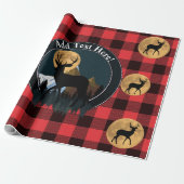 Deer Buck Full Moon Geschenkpapier (Ungerollt)