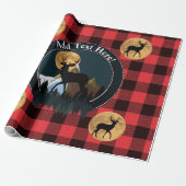 Deer Buck Full Moon Geschenkpapier (Ungerollt)