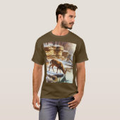Deer Buck im Winter Wildlife T-Shirt (Vorne ganz)