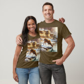 Deer Buck im Winter Wildlife T-Shirt (Unisex)