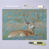 Deer Buck Mosaic Muster Print Decoupage Seidenpapier (Handwerk)