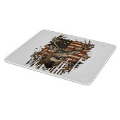 Deer, Buck Season USA Flag Schneidebrett (Ecke)