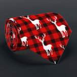 Deer Buffalo Kariert Red Black Krawatte Lumberjack<br><div class="desc">Dieses Design wurde durch digitale Kunst erstellt und kann personalisiert werden, indem Sie auf den Knopf Anpassen klicken und die Farbe ändern, einen Namen, Initialen oder Ihre Lieblingssprache hinzufügen. Kontaktieren Sie mich unter colorflowcreations@gmail.com , wenn Sie dieses Design für ein anderes Produkt haben möchten. Kaufen Sie meine originale abstrakte Acrylmalerei...</div>