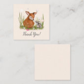 Deer Bunny Butterfly Mitteilungskarte (Vorne/Hinten)