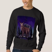 Deer By Night Hunting Deer Hunter Hunt Sweatshirt (Vorderseite)