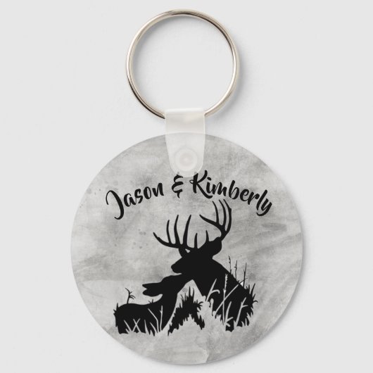 Deer Couple Schlüsselanhänger (Vorderseite)