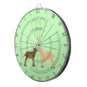 Deer Couple und Daisy Heart Custom Dartscheibe (Vorderseite rechts)