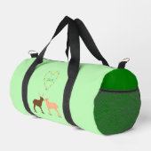 Deer Couple und Daisy Heart Custom Duffle Bag (Rechte Ecke)