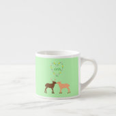 Deer Couple und Daisy Heart Custom Espressotasse (Rechts)
