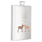 Deer Couple und Daisy Heart Custom Flachmann (Rechts)