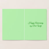 Deer Couple und Daisy Heart Custom Folienkarte (Innenseite)