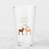 Deer Couple und Daisy Heart Custom Glas (Rückseite)