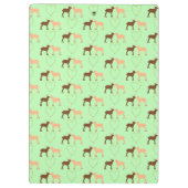 Deer Couple und Daisy Heart Custom Klemmbrett (Rückseite)