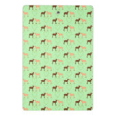 Deer Couple und Daisy Heart Custom Mini Klemmbrett (Rückseite)