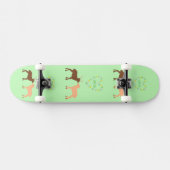 Deer Couple und Daisy Heart Custom Skateboard (Horizontal)