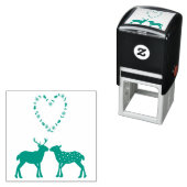 Deer Couple und Daisy Heart Permastempel (Beispiel)