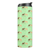 Deer Couple und Daisy Heart Thermosbecher (Nach links gedreht)