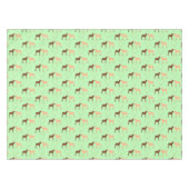Deer Couple und Daisy Heart Tischdecke (Vorderseite (Horizontal))