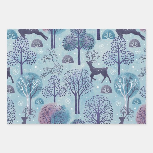 Deer Dreams Holiday Geschenkpapier Set (Vorderseite 2)