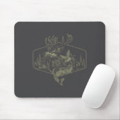 Deer Duck Fishing Hunting Solves Most Of My Proble Mousepad (Mit Mouse)