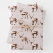 Deer Elk Christmas Geschenkpapier Set (Beispiel)