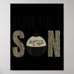 Deer Ente Fisch Jagdsaison Christlicher Sohn Kinde Poster