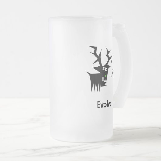 Deer Evolve Mattglas Bierglas (VorderseiteRechts)