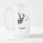 Deer Evolve Mattglas Bierglas (Links)