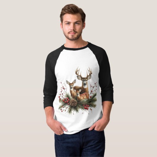 Deer Family  T-Shirt (Vorne ganz)