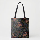 Deer Fawn Floral Pattern Tasche (Vorderseite)