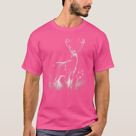 Deer Forest Nature Lover Deer Hunting Hunter T-Shirt (Vorderseite)