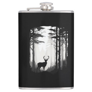 Deer Forest Wildlife Flachmann