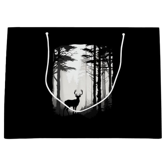 Deer Forest Wildlife Große Geschenktüte (Vorderseite)