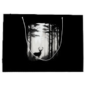 Deer Forest Wildlife Große Geschenktüte (Rückseite)