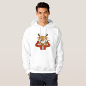 deer girl with santa clothes hoodie (Vorne ganz)
