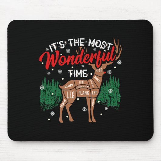 Deer Grillen Funny Grilling Grillen Pitmaster Chri Mousepad (Vorne)