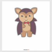 Deer Halloween Cute Devil Vampire Kostüm Aufkleber (Blatt)