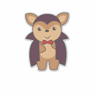 Deer Halloween Cute Devil Vampire Kostüm Aufkleber