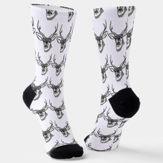 Deer Head Socken (Gewinkelt)