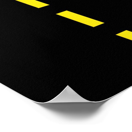 Deer Headlights With Road Markings Couples Costume Poster (Ecke)