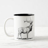 Deer / Hirsch Zweifarbige Tasse (Links)