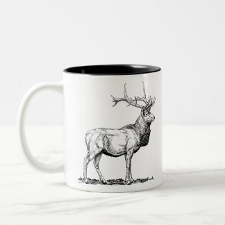 Deer / Hirsch Zweifarbige Tasse
