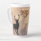 Deer Hunter Antlers Name Template Tasse (Linke Ecke)