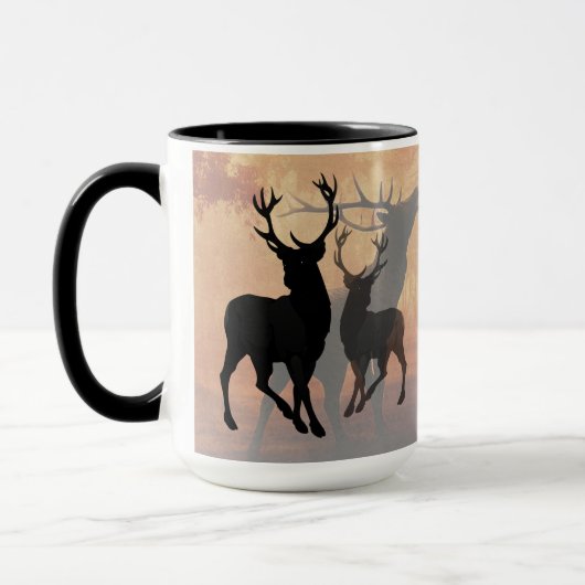 Deer Hunter Antlers Name Template Tasse (Links)