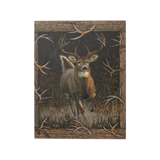 Deer Hunter Blanket, Gift For Dad, Funny Hunter Notizblock (Rotiert)