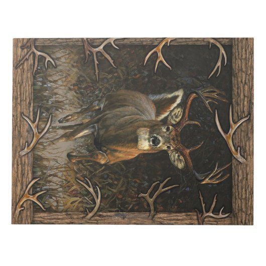 Deer Hunter Blanket, Gift For Dad, Funny Hunter Notizblock (Vorderseite)
