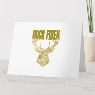 Deer Hunter Buck Fiden Political Anti-BIden Wall H Karte