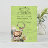 Deer Hunter Camouflage Geburtstagseinladung Einladung (Stehend Vorderseite)